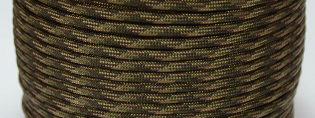 Paracord - hnědá kamufláž