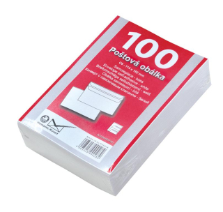 obálka C6 samolepící přehybová - 100ks
