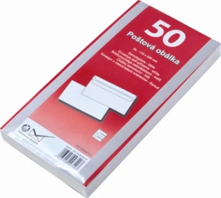 obálka DL samolepící přehybová - 50 ks