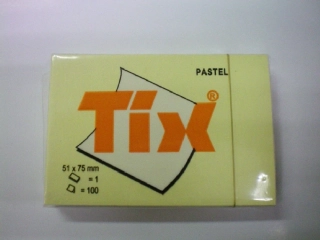 samolepicí bloček TIX 51x75 mm - 100 listů