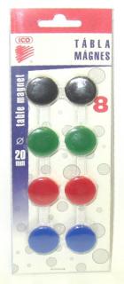magnety barevné - 8ks